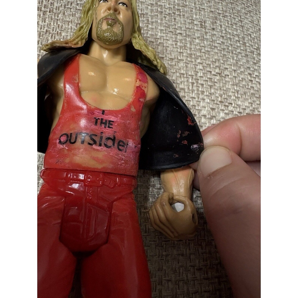 OUTSIDERS JAKKS CLASSIC SUPERSTARS NWO HALL & NASH RINGSIDE EXCLUSIVE HTF FLAWED - Picture 4 of 7